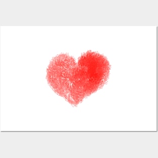 Valentine Red Heart Shape Posters and Art